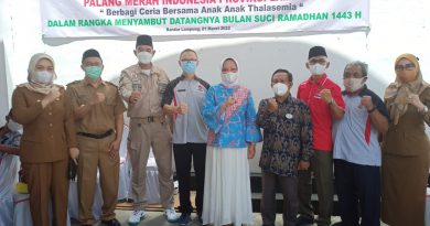 Perhimpunan Donor Darah Indonesia PDDI Provinsi Lampung Apresiasi Kegiatan PMI Provinsi Lampung Berbagi Ceria Bersama Anak-anak Thalassemia